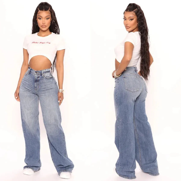 High Waist Baggy Jeans